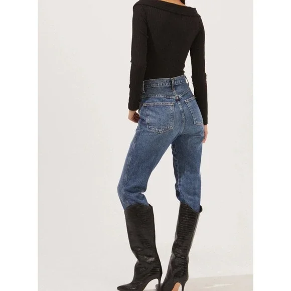 ASTR Nola Ribbed Knit Off the Shoulder Bodysuit S - Picture 4 of 9